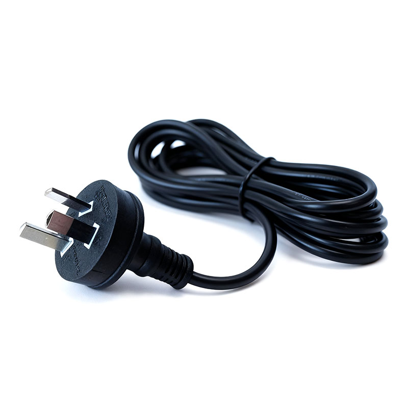 Черный австралийский стандартный 3-контактный шнур питания