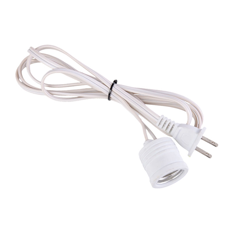 Удлинитель питания для розетки лампы E27 с двухконтактной вилкой переменного тока FP-740