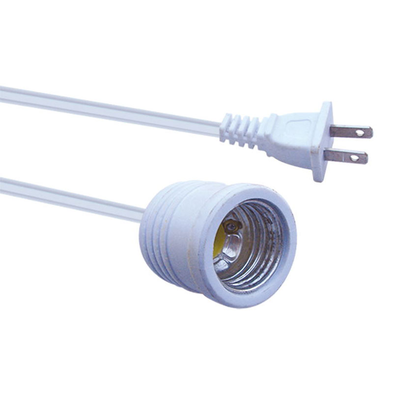 Удлинитель питания для розетки лампы E27 с двухконтактной вилкой переменного тока FP-740