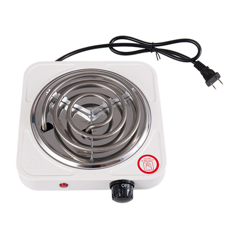 Спиральная электрическая плита из нержавеющей стали с одной или двумя горелками